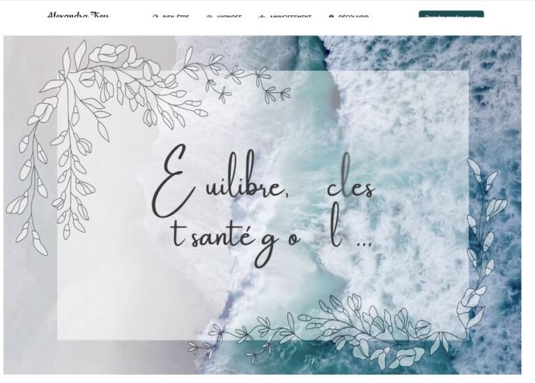 Capture du site Alexandra Trey — Naturopathe