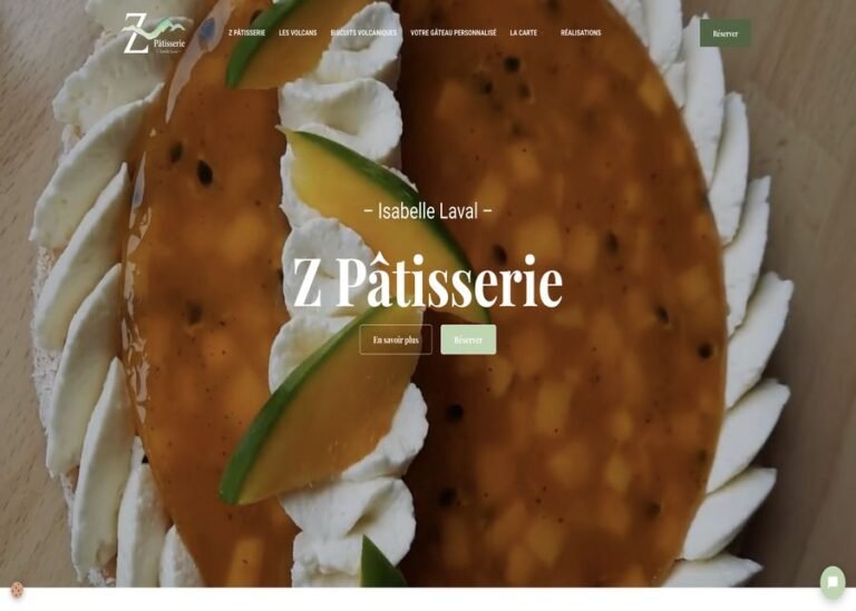 Capture du site Z Pâtisserie