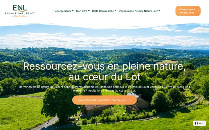 Capture du site Escale Nature Lot