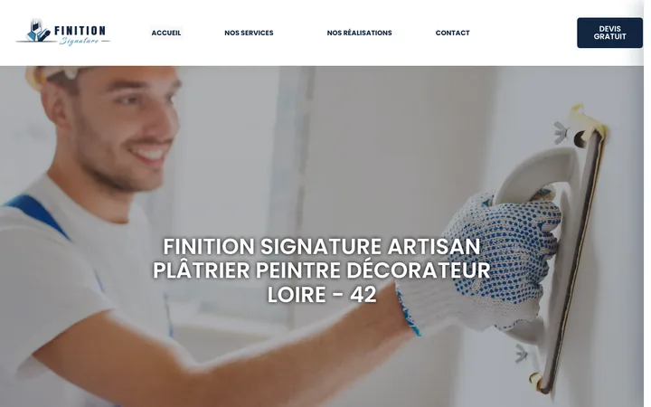 Capture du site Finition Signature
