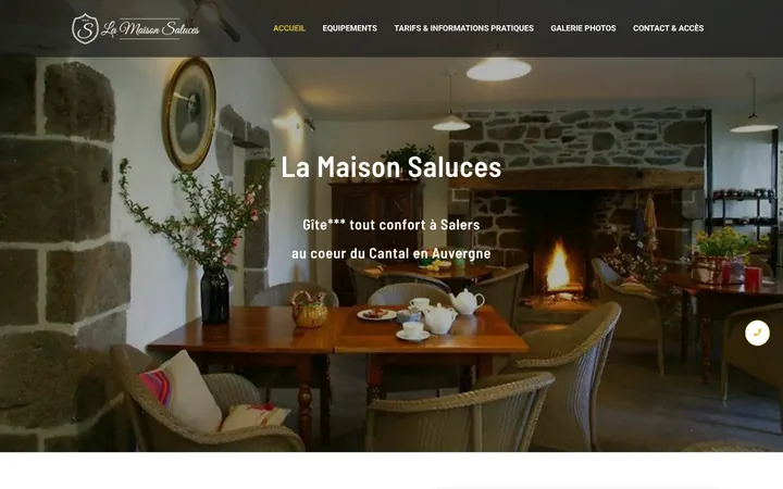 Capture du site La Maison Saluces